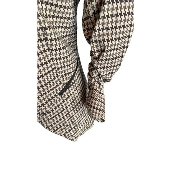 New HM Brown/Cream Houndstooth Blazer/Jacket Size‎ 4 - Picture 5 of 10